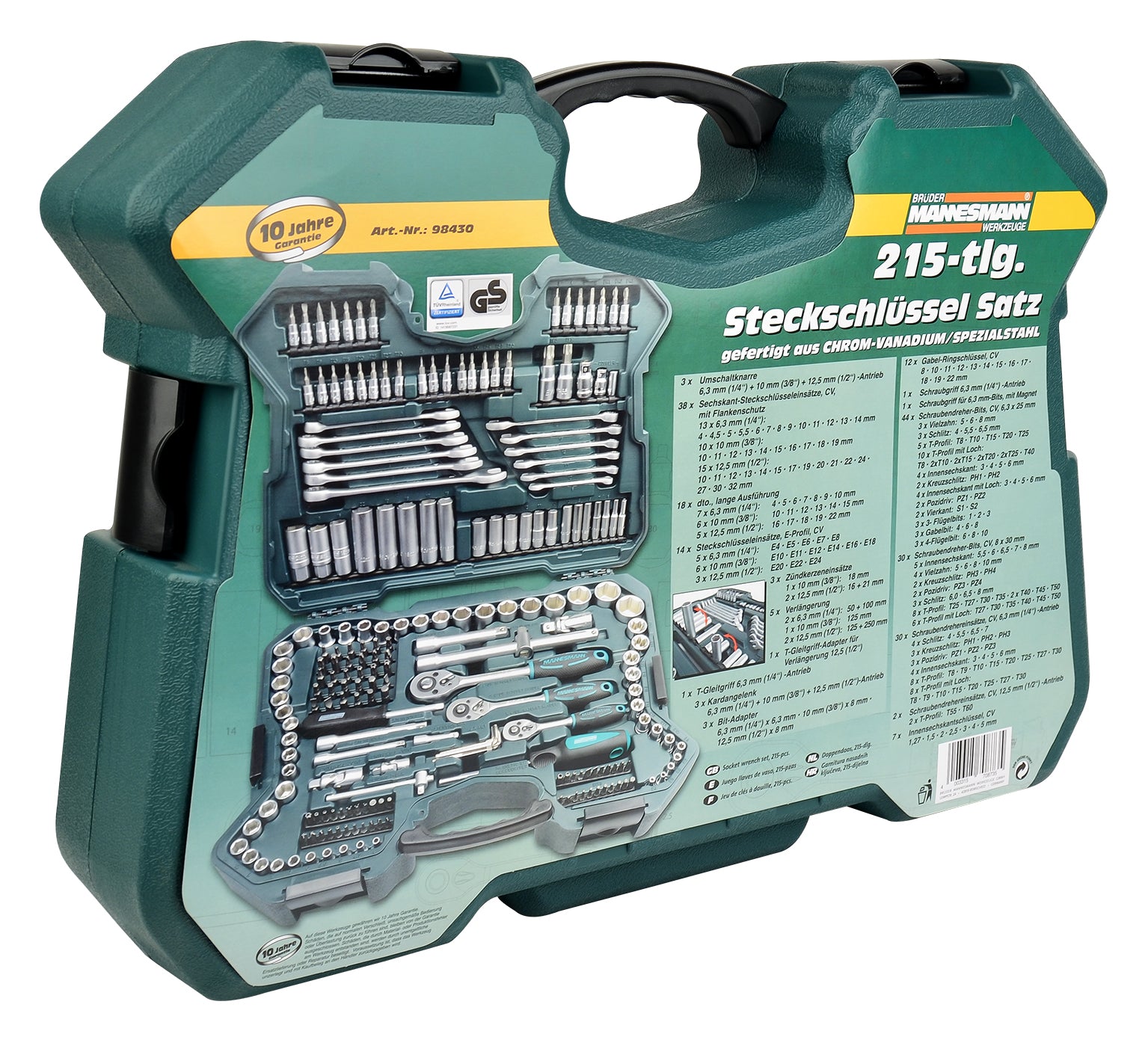 Mannesmann 215 Piece Socket Wrench Set