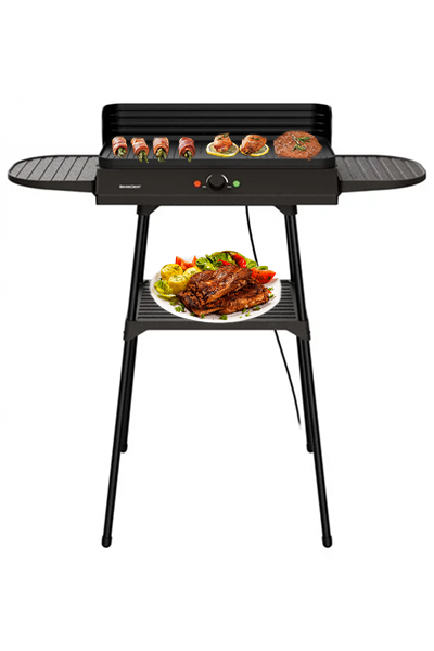 Silvercrest Electric Tabletop Free-Standing Barbecue Indoors Outdoors BBQ