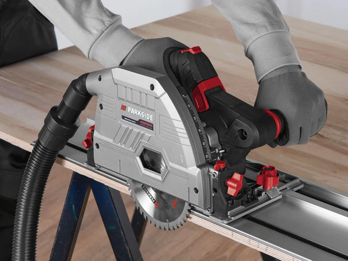 PARKSIDE 20 V Cordless Plunge Saw With Guide Rails