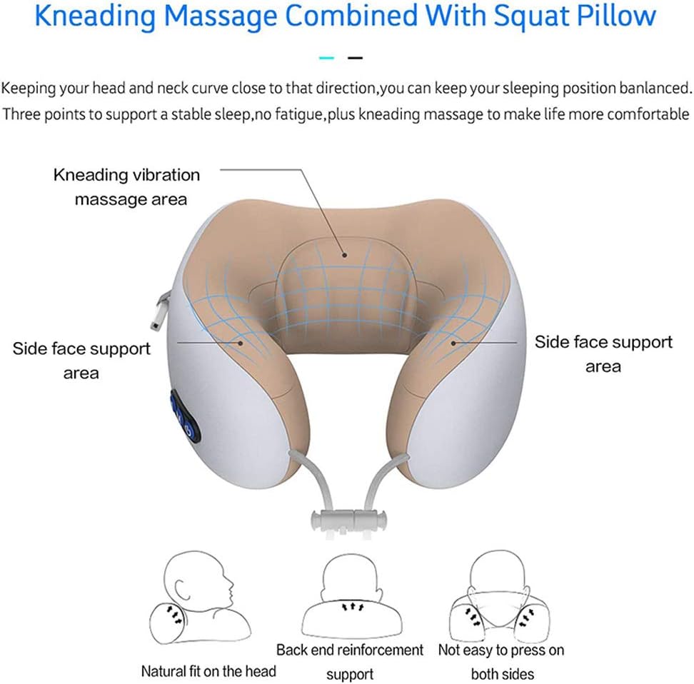  Rechargeable U-Shaped Massage Pillow