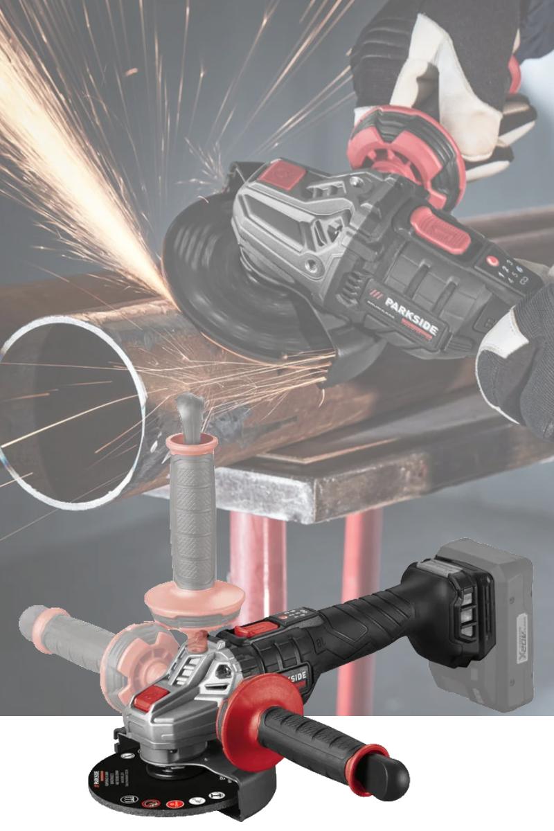 Parkside Performance Cordless Angle Grinder Pwsap 20-li D4