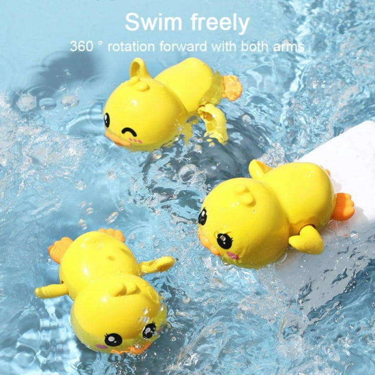 1pcs Kids Bath Toy Wind-up Swimming Duckling 