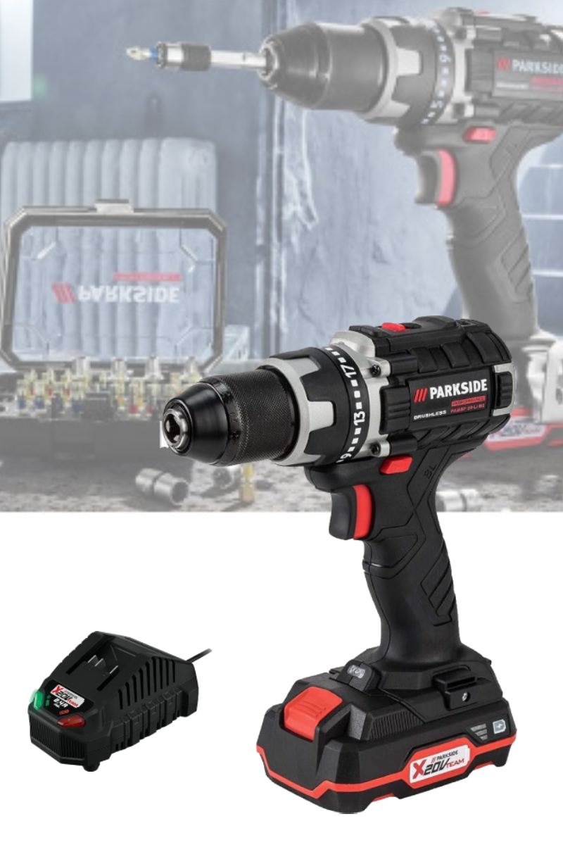 High PARKSIDE X20V PABSP 20 Li B2 KAT PERFORMANCE Cordless Drill (brushless)