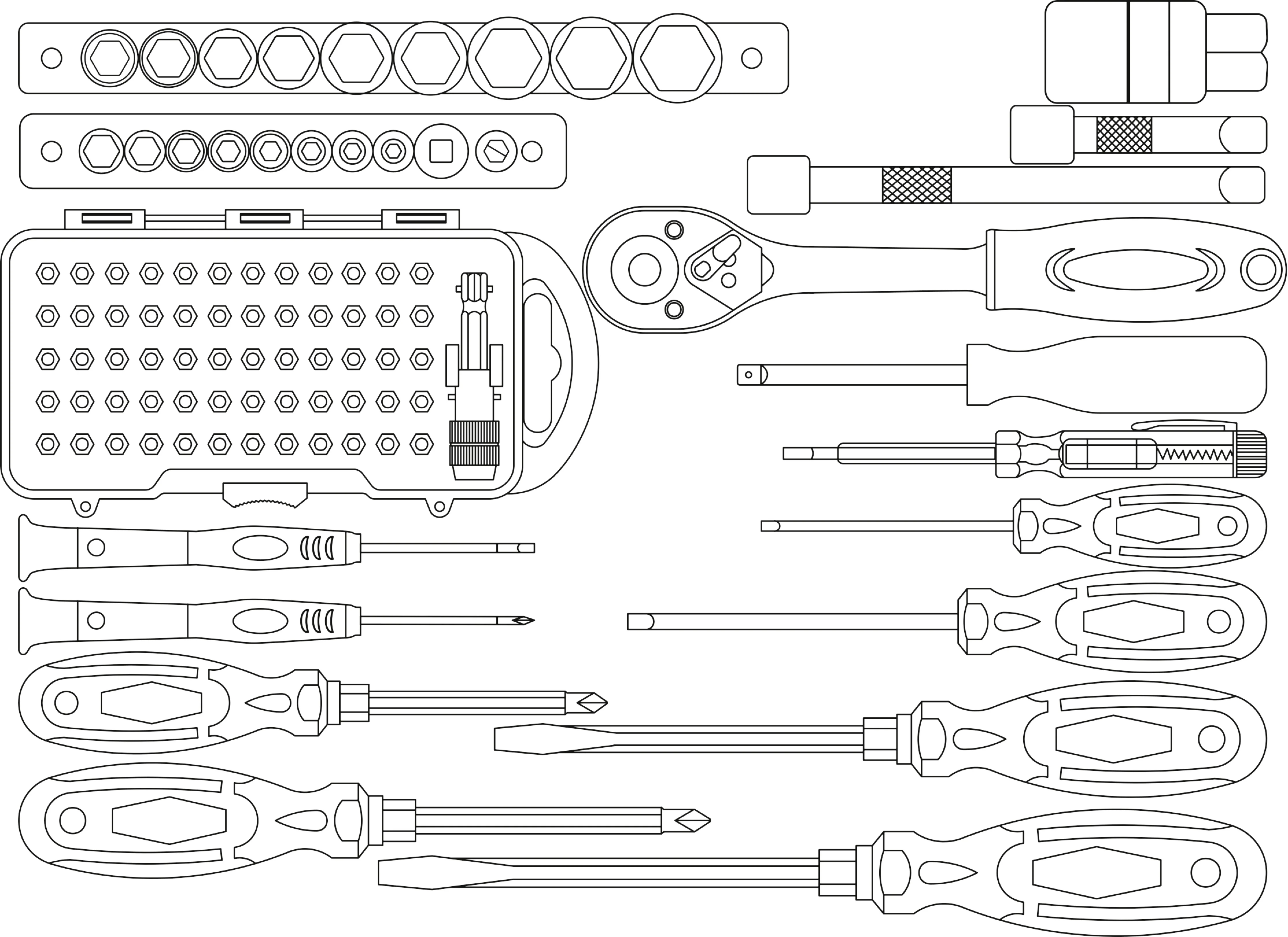 Mannesmann Tool Set 124 Pcs 