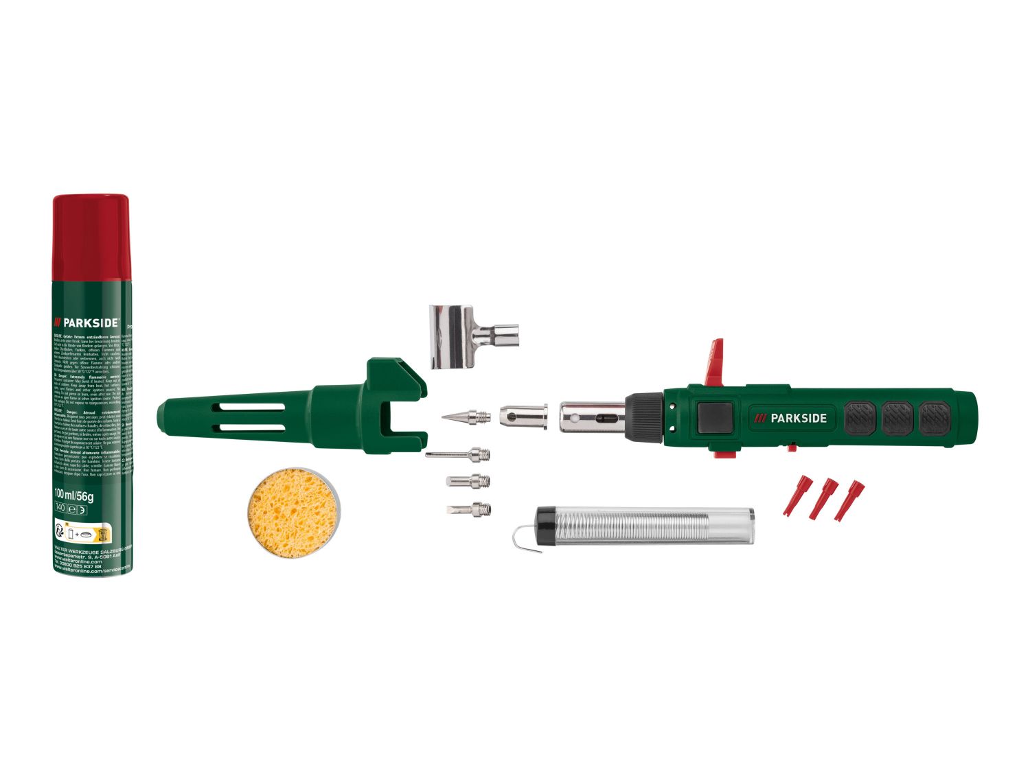 PAKSIDE GAS SOLDERING IRON SET