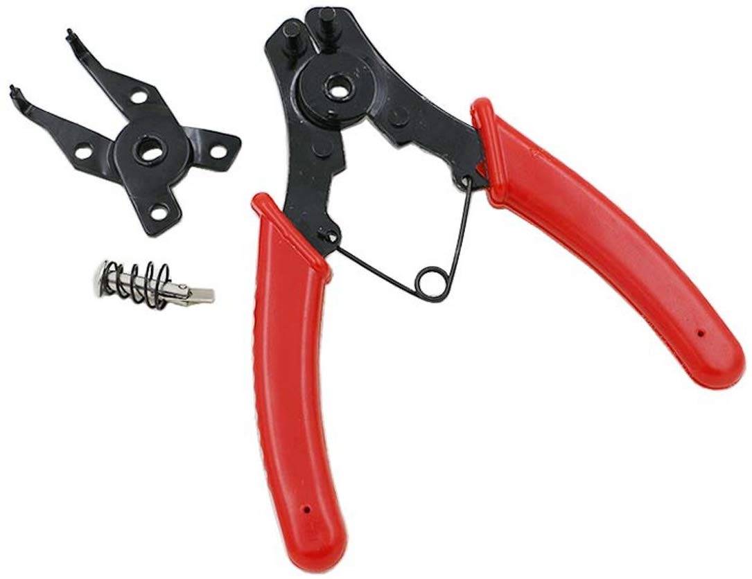 Spring Plier Clamp Circlip 4 In 1 Angled Pliers Head Hand Tools For Auto Car Repair