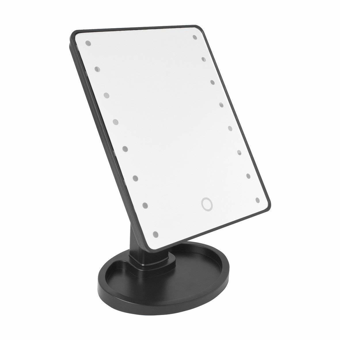 16 LED Light Magnifying Mirror Touch Screen Make Up Stand Table Beauty Cosmetic