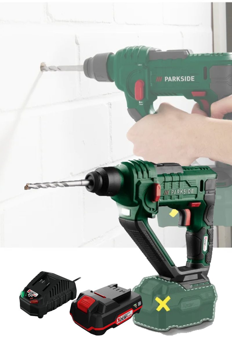 Cordless Rotary Hammer PABH 20 Li X20V Series (incl.Battery And Charger, In A Carrying Case)