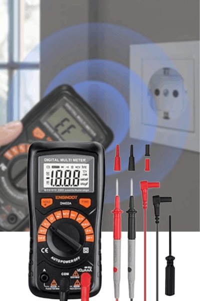 ENGiNDOT Auto Range Digital Voltmeter Ohmmeter For AC/DC Voltage 