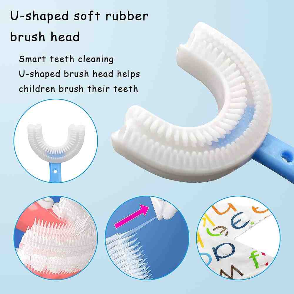 Tekme U Shaped Silicone Toothbrush For Kids