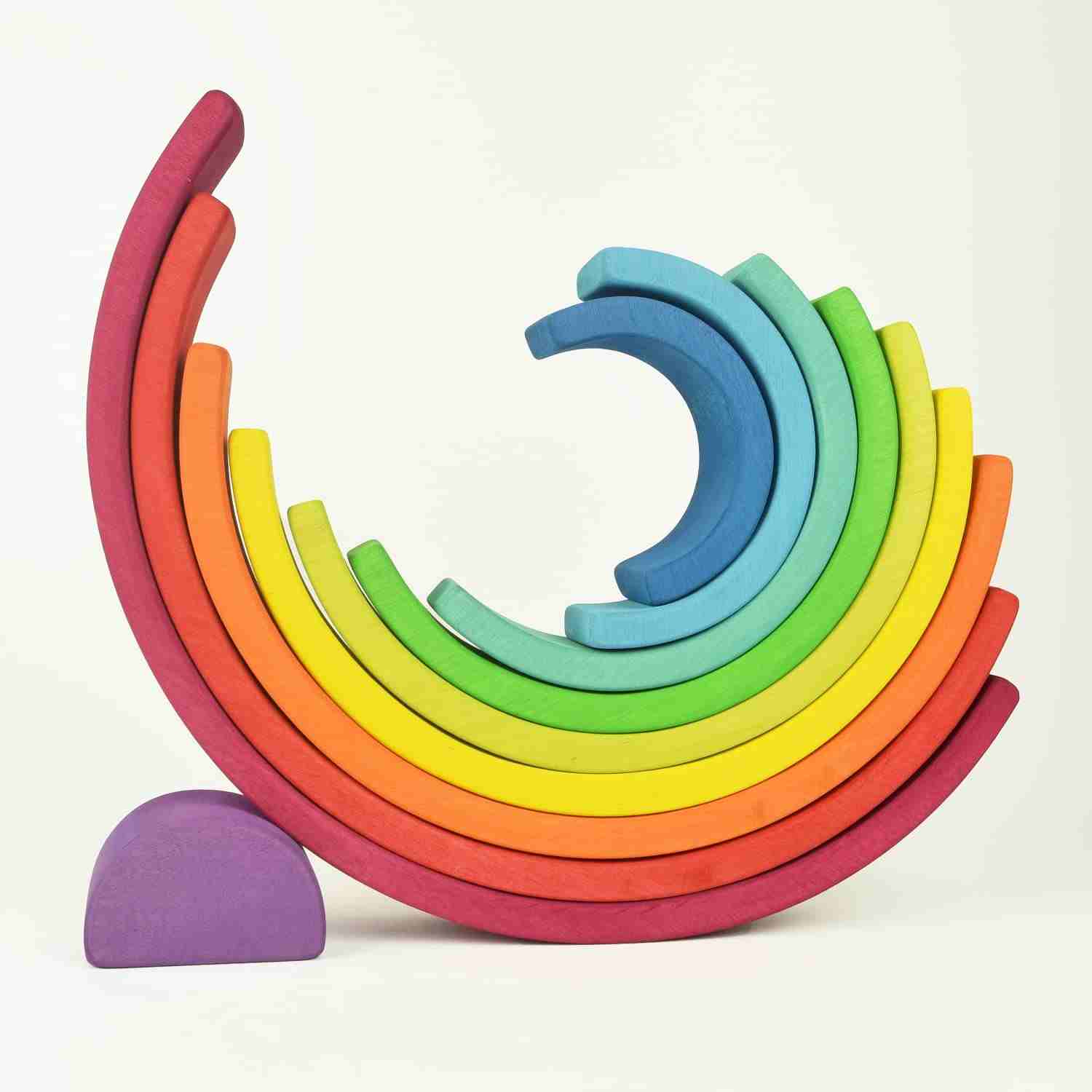 Rainbow Stacker Toy 10pcs Large Montessori Toys 