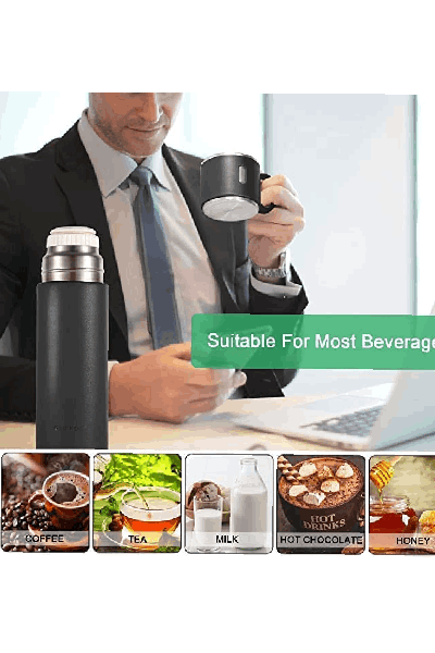 Stainless Steel Vacuum Flask Set With 3 Steel Cups Combo For Coffee Hot Drink And Cold Water Flask Ideal Gifting Travel Friendly Latest Flask Bottle