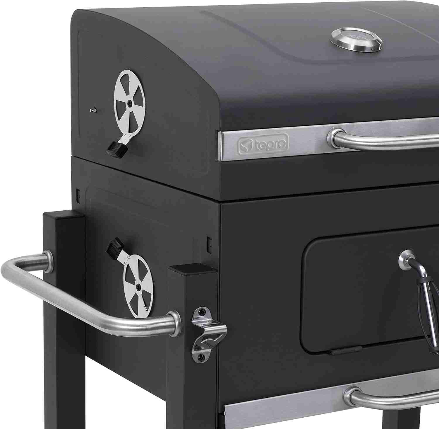 Tepro 1164 Trolley Toronto Click Charcoal Barbecue, 56 X 41.5 Cm, Anthracite/Stainless Steel