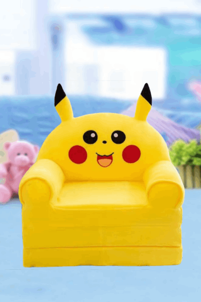 3 LAYER SOFA COMBED KIDS FOLDING SOFA-PICKACHU