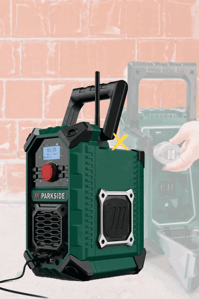 PARKSIDE® PMRA 20 20V Cordless Jobsite Radio