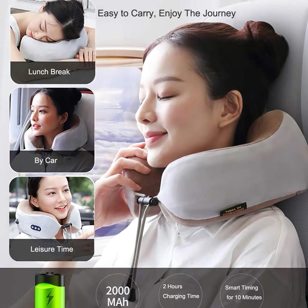  Rechargeable U-Shaped Massage Pillow