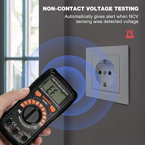 ENGiNDOT Auto Range Digital Voltmeter Ohmmeter For AC/DC Voltage 