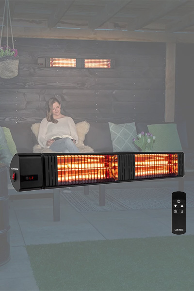 VONROC VOLSINI PATIO HEATER 3000W - WITH REMOTE CONTROL