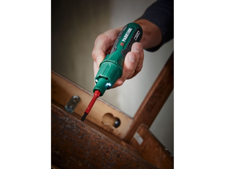 PARKSIDE® Cordless Screwdriver » PASD 4 «, 4 V With 6 Speciale Bits