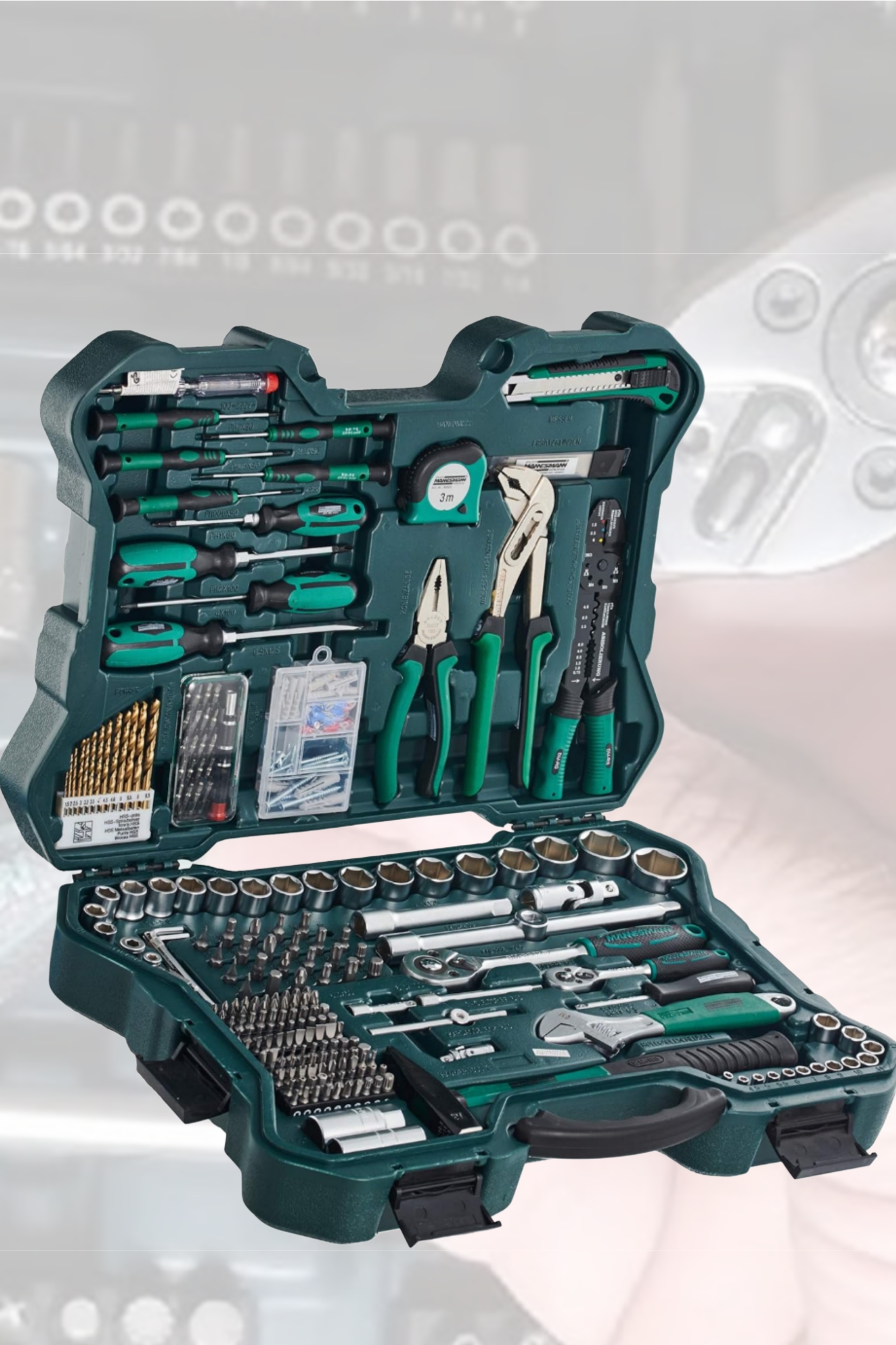 Tool Set (303 Pieces) By BrUder Mannesmann