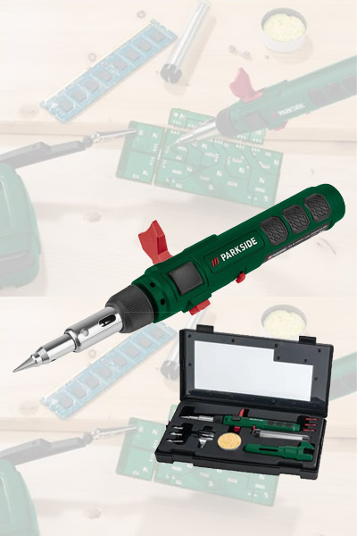 PAKSIDE GAS SOLDERING IRON SET