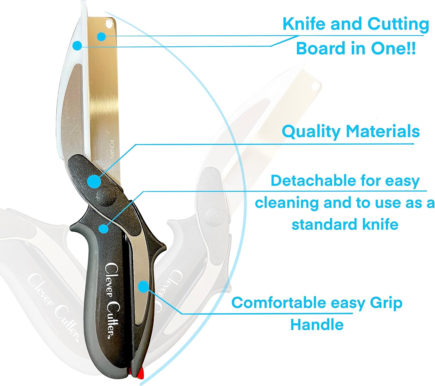 Clever Cutter 2-in-1 Knife & Cutting Board