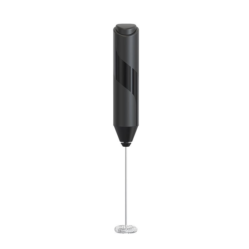 Milk Frother, Handheld Electric Milk Frother, For Coffee, Matcha, Latte Cappuccino, Hot Chocolate, Whipped Egg (Black)