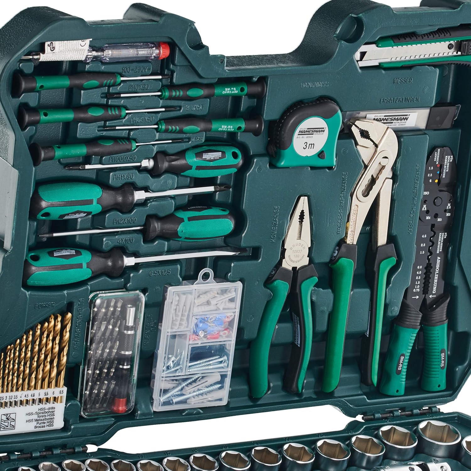 Tool Set (303 Pieces) By BrUder Mannesmann