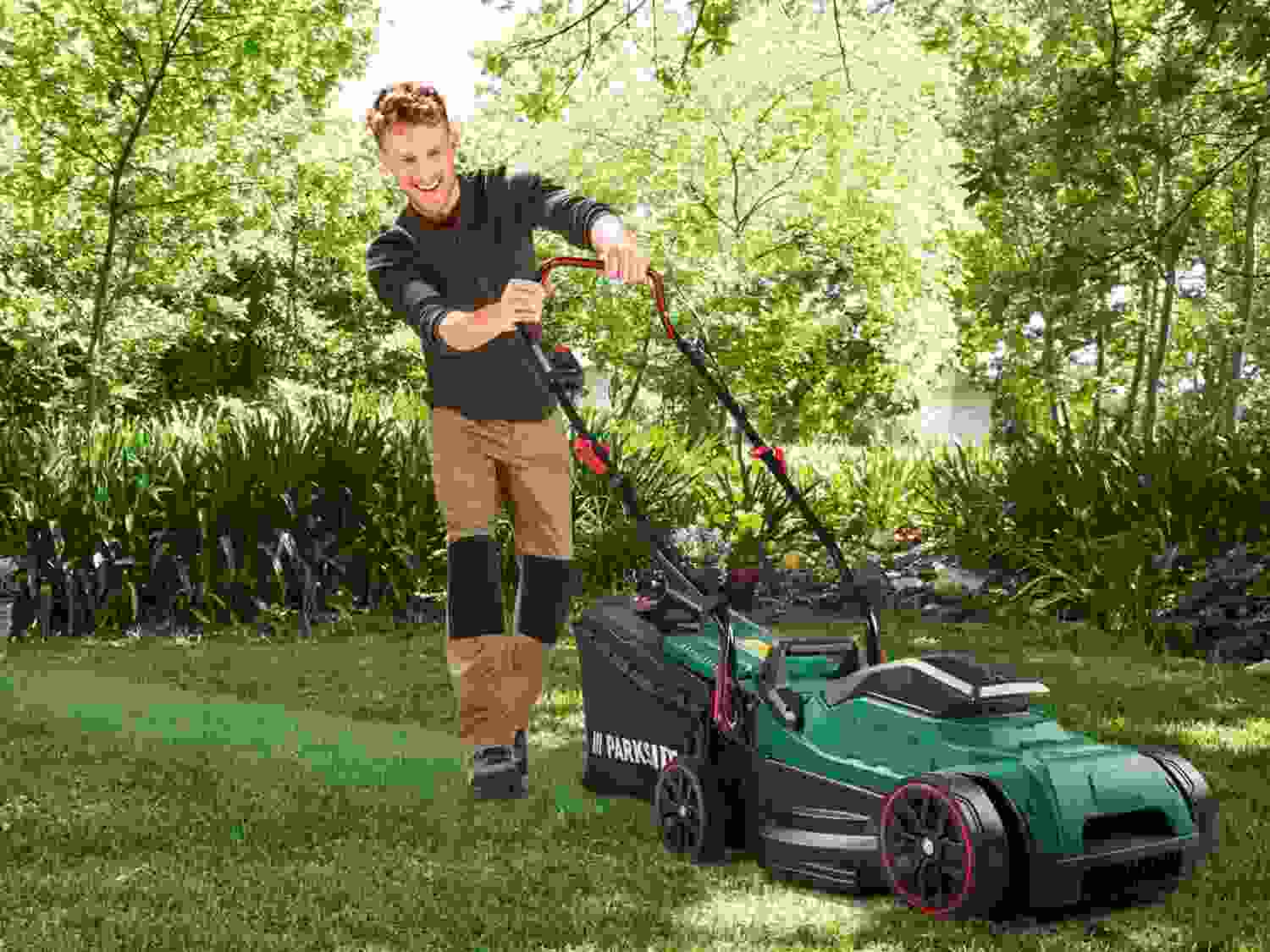Parkside PRMA 20-Li Battery Lawnmower With 4 Ah Battery And Charger