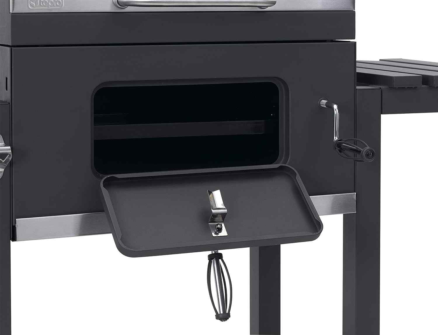 Tepro 1164 Trolley Toronto Click Charcoal Barbecue, 56 X 41.5 Cm, Anthracite/Stainless Steel