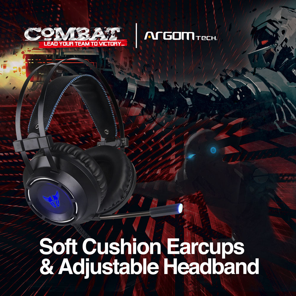 COMBAT GAMING HEADSET WITH MICROPHONE