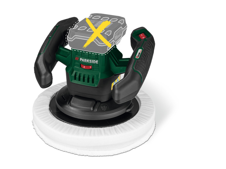 PARKSIDE® PPMA 20-li B2 Cordless Polisher, 20 V