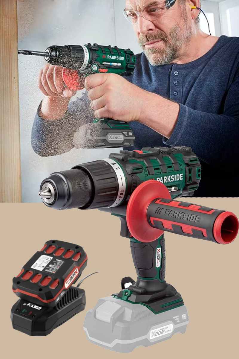 Parkside 20v 3 In 1 Cordless Impact Drill 