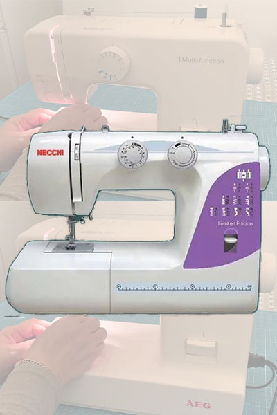 NECCHI 215AL Sewing Machine White / Lila