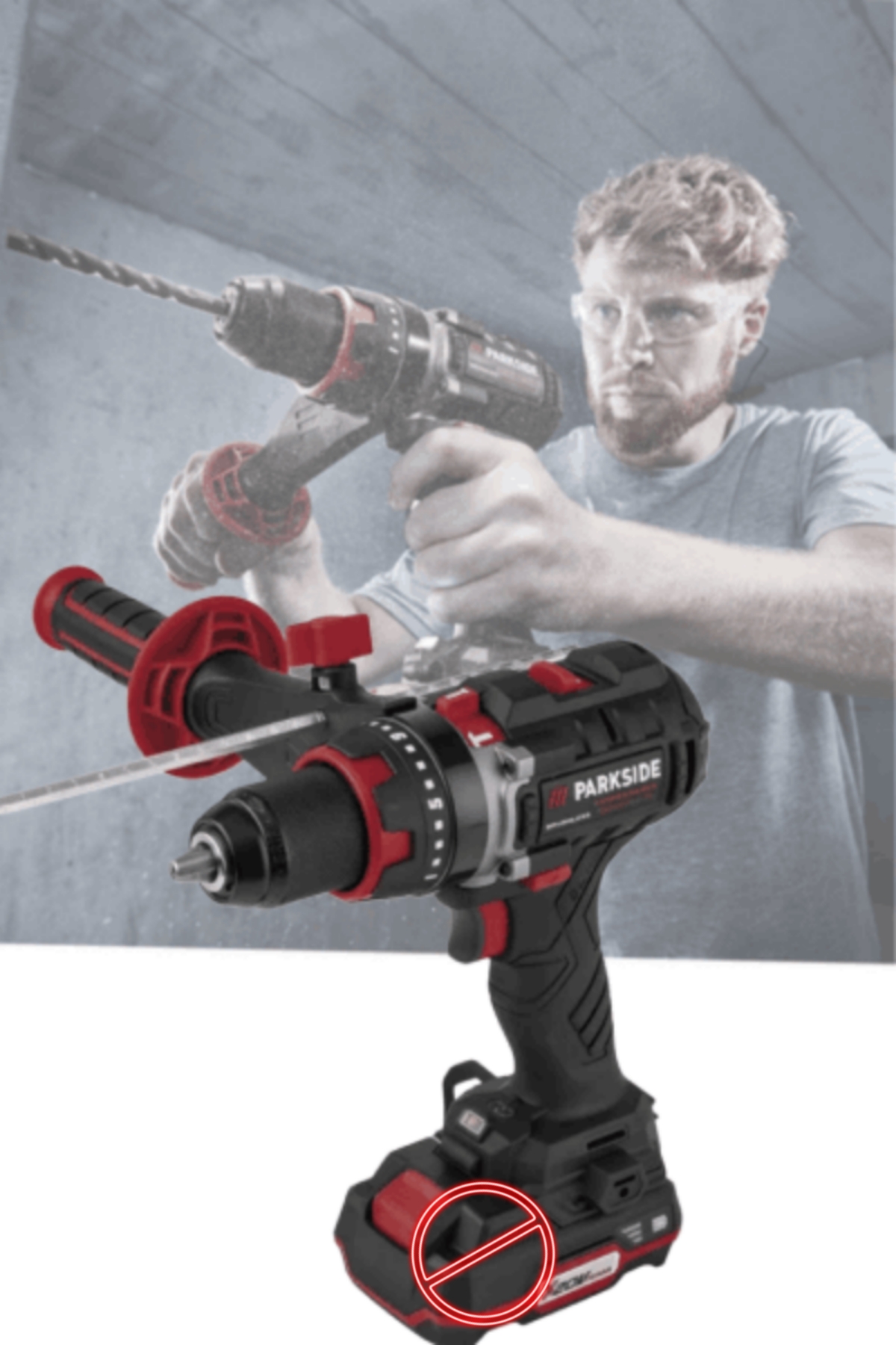 PARKSIDE PERFORMANCE® PSBSAP 20-Li C3 Cordless Impact Drill Driver, 20 V