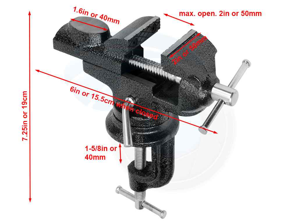 GSFixtop Table Vise 50/50mm