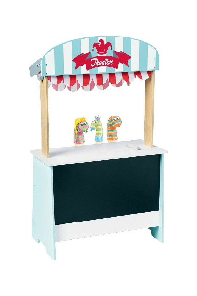 Playtive 2in1 Grocery Store & Thater Market Stall Puppet Theater Wooden Toy