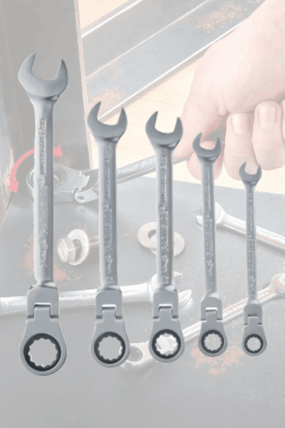 Parkside Flexible Head Ratchet Spanner Set