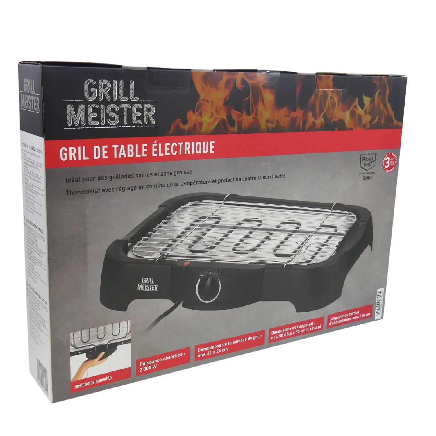 GRILL MEISTER ELECRTIC TABLETOP BARBECUE