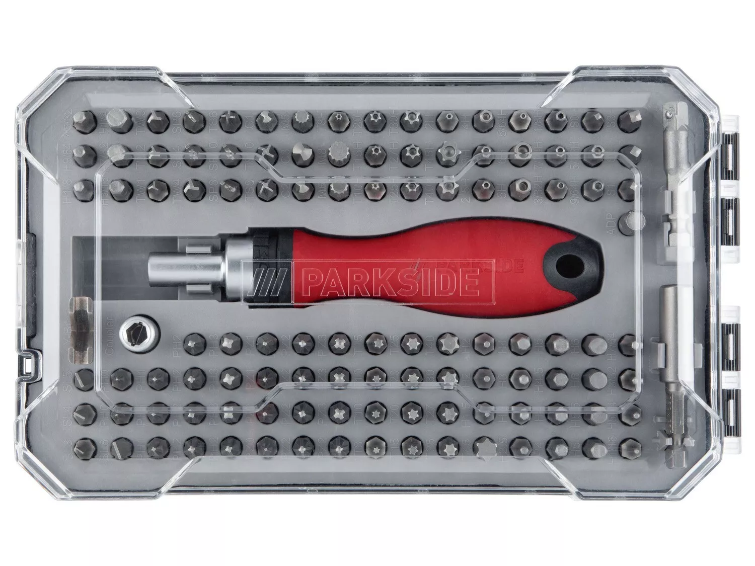 Parkside® Ratchet Screwdriver With 115 DIY Tips Tooling Workshop