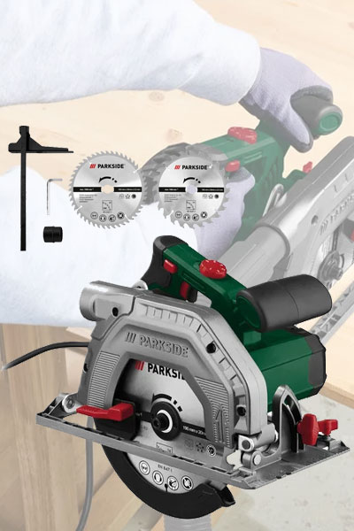 PARKSIDE® Handheld Circular Saw PHKS 1350 E4