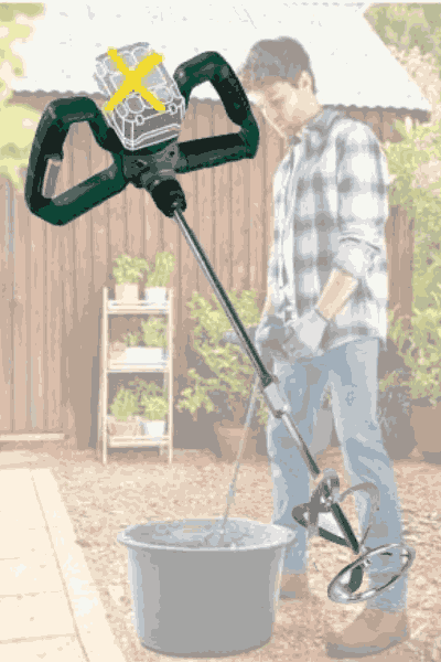 Kompernass Parkside PFMRA 20-Li A1 Cordless Paddle Mixer With Brushless Motor