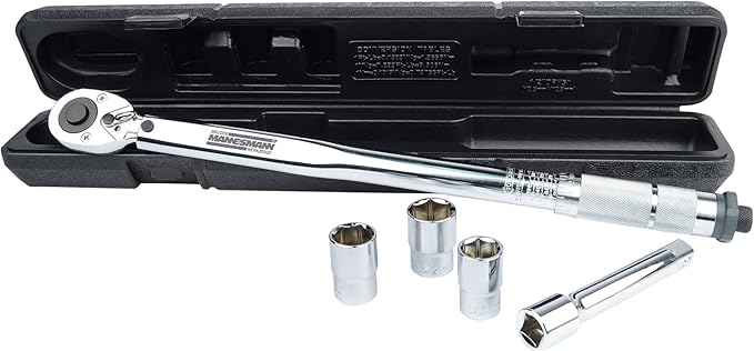 Mannesmann 5-piece Torque Wrench Set In Storage Cassette, M18300