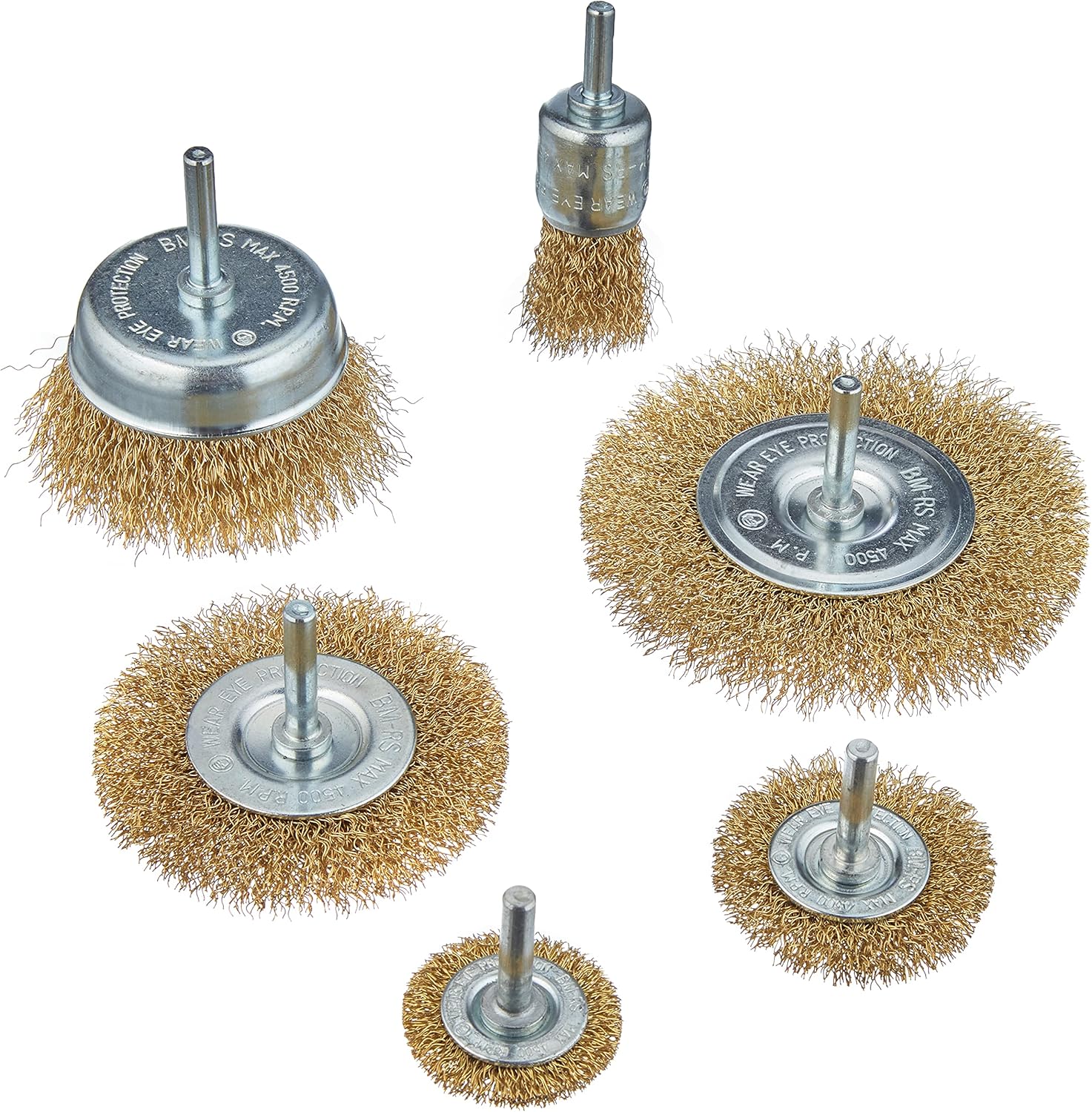 Mannesmann 6-Piece Wire Brush Set