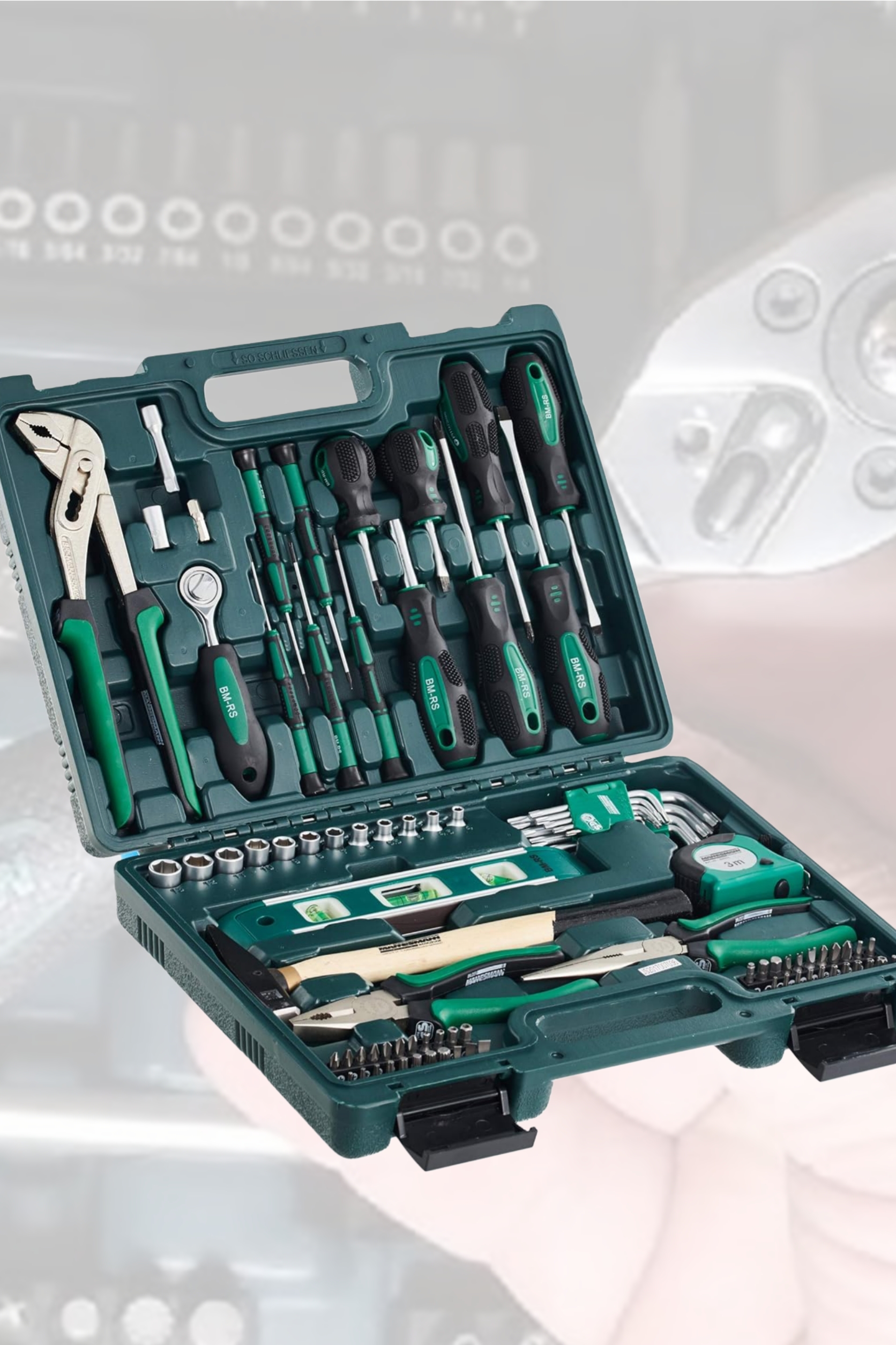 Brüder Mannesmann Tools Tool Case Set Of 87