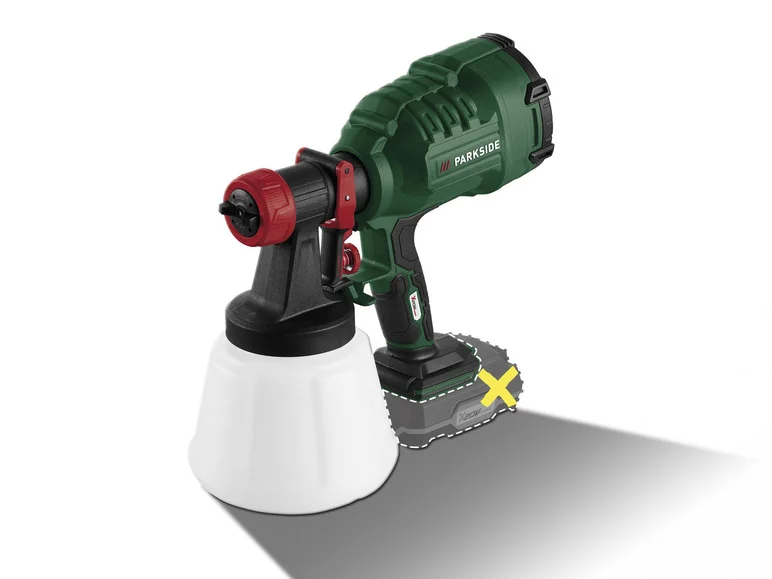 PARKSIDE® Cordless Paint Sprayer PFSA 20-Li B2, 20 V (without Battery And Charger)