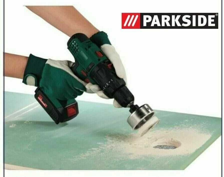 Parkside PLSS 2 A1 Carbide Hole Saw Set Suitable For All Standard Hand Drills And 20V Screwdrivers