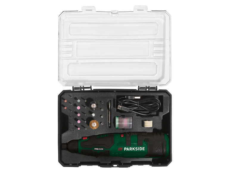 Parkside PFBS 12 B6 Cordless Precision Drill Grinder, 12 V