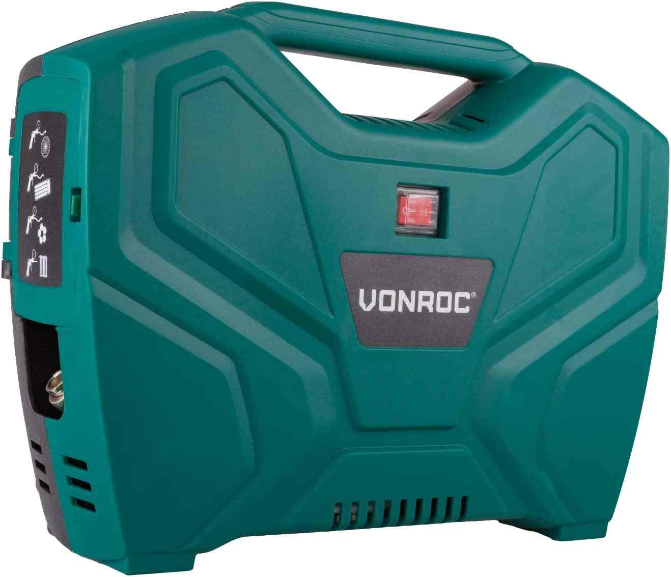 VONROC Portable Compressor 1100W - 8 Bar